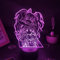 Danganronpa - 3D LED Anime Figure Junko Enoshima Nachtlicht 3D Illusion Licht Spiel Lampe Schlafzimmer Bettdekor Geburtstagsgeschenk-7 Farbe keine Fernbedienung