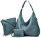 Ashioup Damen Hobo Bag Ranzen Geldbörsen Set, Blauer dreiteiliger Anzug