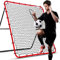 NET PLAYZ Rebounder für Fußball - Rebound Netz | Prellwand | Hilfsmittel und Ausrüstung für das Geschicklichkeitstraining für Kinder, Teenager und alle Altersgruppen – Kick-Back/tragbar (150 x 150 cm)