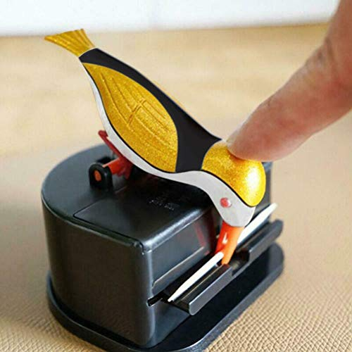 BSTCAR Distributeur de cure-dents Oiseau Drôle Millésime Boîte à cure-dents automatique Distributeur de cure-dents