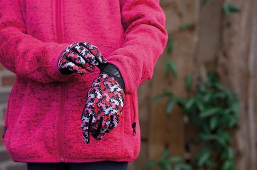 HKM Blossom Guantes de montar para niños Lila 10