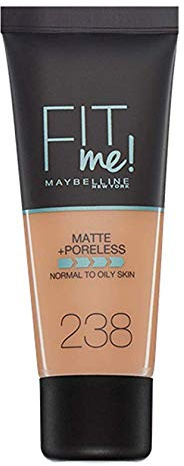 2 x Maybelline Fit Me Matte + Poreless Foundation 30ml - 238 Rich Tan
