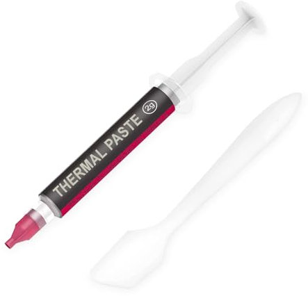 We Can Source It Ltd Thermal Paste In 2g Syringe Applicator & Spatula - CPU Thermal Compound Paste Heatsink for Processor/CPU/Coolers. Carbon based High Performance