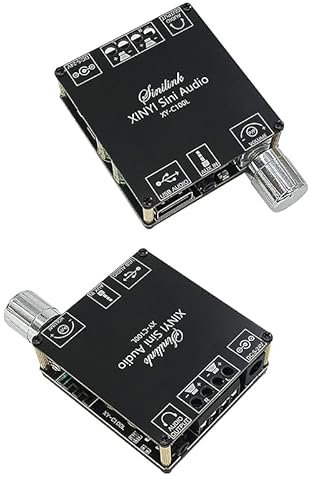 Hsthe Sea Placa amplificadora Bluetooth 100W + 100W Potencia de Salida máxima 2,0 Canales DC:8-26V BT 5,0 Placa AMP para Placa de Altavoces inalámbricos DIY