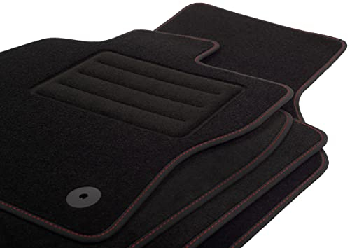 Velour Fußmatten Satz für Mercedes CLK W209 (2002-2010) - Premium Qualität - 4-teilig - Passgenau
