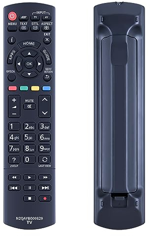 TCNOUMT N2QAYB000829 N2QAYB000928 - Telecomando di ricambio per Panasonic TV, compatibile con TC-L26X1 TC-26LX14 TC-32LX1 TC-L32C12 TC-42PX14 TC-P42S1X TC-50PX14 TX-48AS640 48AS64 0E TX-48ASR65 0