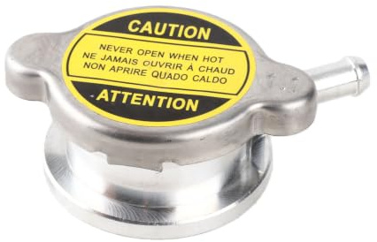 32 Mm ID Radiatore Saldato Sul Bocchettone di Riempimento Collo di Aggiunta del Liquido Refrigerante in Lega di Alluminio con Tappo del Radiatore 1,1 Bar Tappo di Recupero del