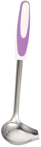 HOMSFOU Cuillère Louche à Punch Tourneur En Acier Inoxydable Louche à Bec Verseur Louche En Métal Le Potage Petite Louche Gadgets De Cuisine Décor Ustensiles De Cuisine Violet Manuel Pp