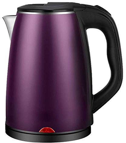 Practical 2.0L Electric Kettle | Stainless Steel Cordless Kettle| Auto Shut-Off & Boil-Dry Protection | Heats up Quickly & Easily | Boiler for Hot Water, Tea & Coffee Maker | 1500W / Purple Practical
