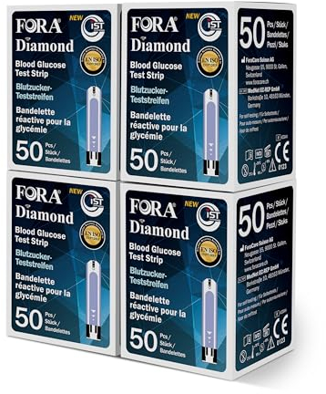 FORA Diamond GD50, DM10 Blutzucker Blutzucker-Teststreifen 200 Stück