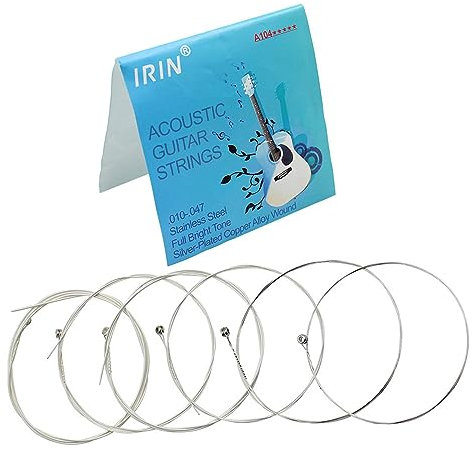 jebyltd Lot de 6 cordes de guitare classiques en acier inoxydable