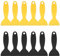 12 Espátula Plástica, Espátulas de Plástico de Impresión 3D, Raspador de Resina Flexible, Raspadores de Plástico, Eliminador de Burbujas de aire, para Rellenar, Reparar, Negro + Amarillo