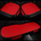 CWMBM 3 Stück Autositzkissen für Renault Trafic (I, II, III) (1981-2019),sitzkissen Sitzauflagen Sitzauflage Auto Sitzpolster Seat Cushion Car Seat Protector Auto Zubehör,Re-d