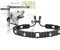 Ganzoo EM Keramik Hunde-Halsband/Paracord 550 Halsband mit Zier-Perlen und EM Tubes/EM Pipes/Größe XS 26-32 cm/Dog Collar/verstellbar mit Kordelstopper/Farbe Tiefschwarz