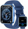 Smartwatch Uomo Donna con Chiamate Bluetooth, Alexa Integrato, 1.8” Orologio Smartwatch con 100 Sportive/Cardiofrequenzimetro/Sonno/SpO2, Impermeabil IP68 Fitness Tracker per iOS Android, Blu Scuro