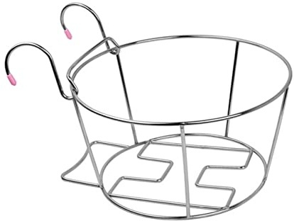 UKCOCO Outdoor Flowerpot Stand Balcony Planter Pot Hanging Baskets Brackets Handrail Planter Holder Flowerpot Shelf