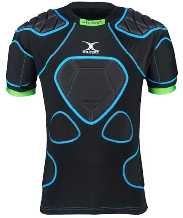 Gilbert Mens XP1 0 Body Armour Black/blue S