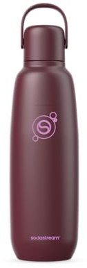 Sodastream Fizz & Go – Bouteille isotherme en acier inoxydable 0,9L, double paroi, conserve chaud ou froid jusqu’à 12h, compatible machines Sodastream, grenade