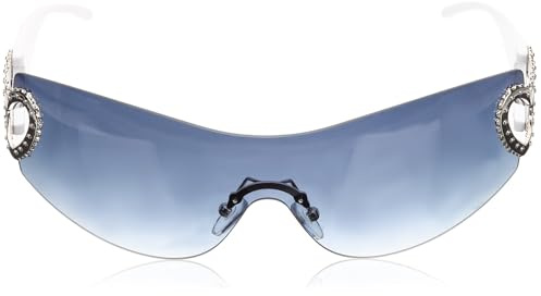 LIGHTAOTAO Occhiali da Sole Donna alla Moda Stile Anni 2000 senza Montatura in PC Leggeri e Comodi per Vacanze Estive e Feste in Spiaggia
