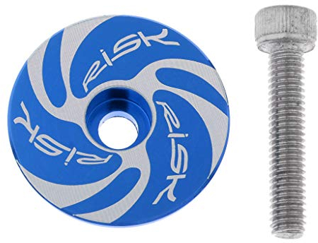 Baoblaze MTB Fahrrad Ahead Headset Cap Kappe Steuersatz aus hochwertiger Aluminiumlegierung, Blauer Zyklon