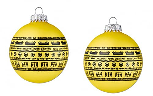 Borussia Dortmund Weihnachtskugel - Stadion & Logo - Christbaumkugel | BVB 09