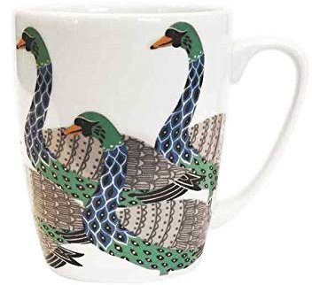 Churchill China Paradise Birds 400 Ml Oak Mug (Swans - White)