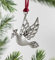 AOOLVY Weihnachtsbaumschmuck aus massivem Zinn Weihnachten Hängende Dekorationen 2021 Metall DIY Handwerk Urlaub Ornamente, Dekoration Geschenk für Weihnachten Festliche Wohnkultur (Taube)