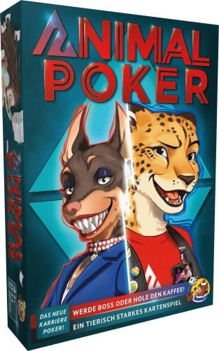 HeidelBär Games Animal Poker - Das tierische Kartenspiel - Neuauflage von Karriere Poker - Deutsch - 4-8 Spieler - Ab 10 Jahren