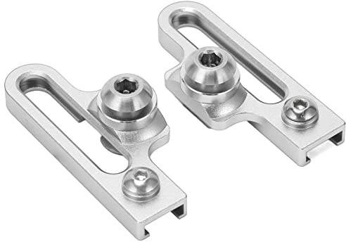 VGEBY Fahrradbremsbelag, 2 Stück Fahrrad C-Klemme Bremsbelag Aluminiumlegierung Verlängerung C Bremssattel Adapter Bremsen Geeignet für Rennräder(Silber)