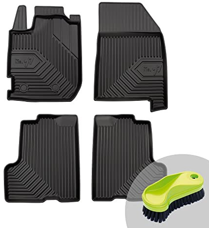 FROGUM No.77 Gummimatten Ganzjahresset von Auto Fußmatten Autofussmatten für Dacia Duster II ab 2017 | Langlebiges TPE Material