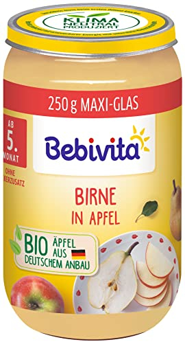 Bebivita Früchte Birne in Apfel, 6er Pack (6 x 250 g)