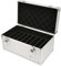 Lazmin112 Hard Drive Box, 14 Bays Double Hard Drive Case Dustproof Shockproof Aluminum Alloy Corner Hard Drive Storage Box with Safe Lock for 2.5in 3.5in Hard Drive