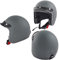 Motorradhelm Jet Helmet Homologated ECE 22-06 Mattgrau Custom Scooter XL