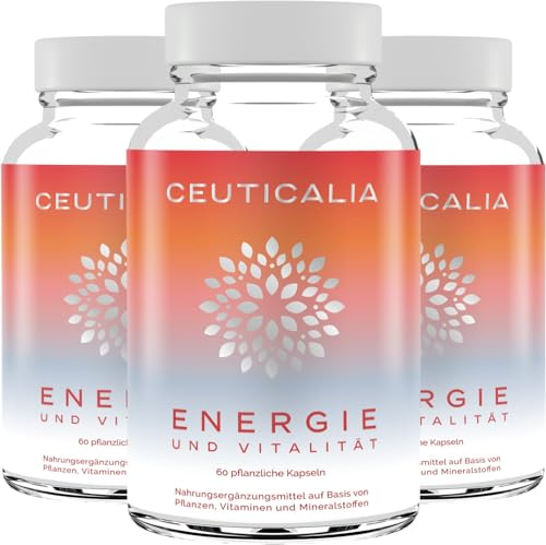 Complément Alimentaire Énergie et Vitalité - Boost Energie Anti Fatigue et Épuisement - Pour Adulte - Ginseng, Guarana, Maté, Acérola, Magnésium, Vitamines D et B - 180 Gélules - 90 Jours