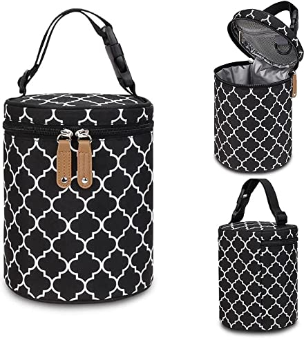 DZOZO Insulated Baby Bottle Bag Breastmilk Cooler Bag Portable Thermal Bottle Bag Baby Bottle Tote Bag Insulated Milk Bottle Bag Storage Bag Portable Milk Bottle Holder Insulated Milk Bottle Carrier