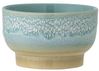 Bloomingville Safie Schale, Rose, Steingut, D11,5xH6,5 cm - Dekorative Schale mit Effektlasur, 300 ml Volumen