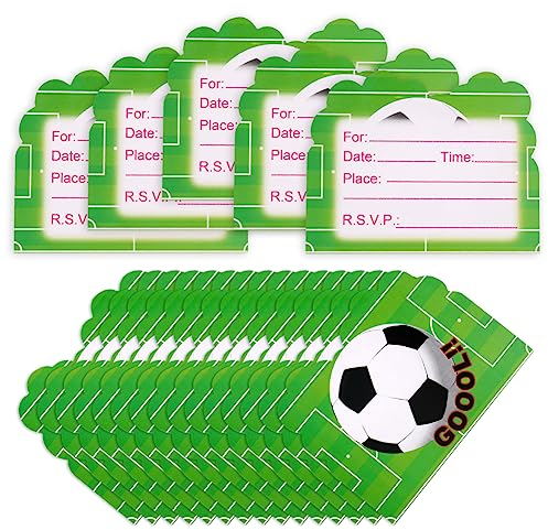 OFFCUP Invitaciones de Fiesta, 20pcs Invitaciones Cumpleaños, Tarjetas de Invitación Para Niños, Tema Carta Invitaciones para Niñas y Niños Tarjetas, Fiesta de Cumpleaños Infantil o Fiesta Temática