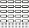 HAOBIN 20 StüCk Metall Etikettenhalter Etikettenrahmen Label Halter 83 X 32 Mm Etikettenhalter Regal Metall Etikettenrahmen Label Aktenschrank Mit Schraubetikettenrahmen, BüRokommode, BüCherregal
