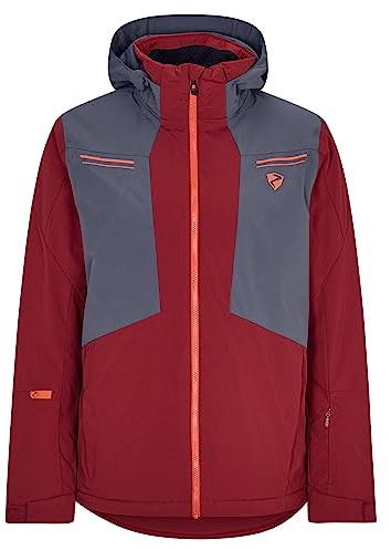 Ziener Herren TAFAR Ski-Jacke/Snowboard-Jacke | atmungsaktiv, wasserdicht, red cabin, 46