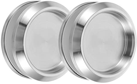 OSALADI Edelstahl Türgriff Set 2 Stück Runder Glastürgriff Für Badezimmer Duschtür Und Schiebetür Rostfrei Leicht Zu Reinigen Und Zu Montieren