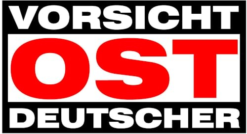 chemstickattack Aufkleber Sticker Vorsicht Ostdeutscher Osten Fußball ca. 12x6 cm