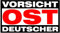 chemstickattack Aufkleber Sticker Vorsicht Ostdeutscher Osten Fußball ca. 12x6 cm
