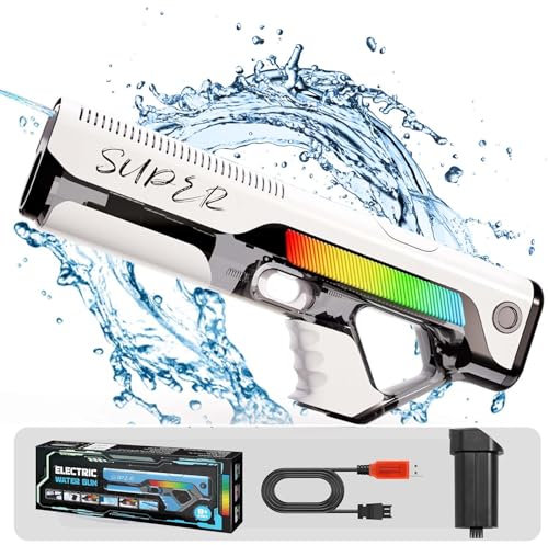 Elektrische Wasserpistole für Erwachsene und Kinder,Wasserpistole für Kinder,Elektrische Wasserpistole,Wasserpistole Spielzeug für Kinder,Automatische Wasserpistole,Große Spritzpistole