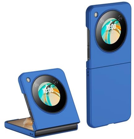 RankOne Coque de Téléphone pour Nubia Flip 5G (6.9 inches), Étui Rigide en Silicone Anti Chute et Anti Rayures - Bleu Klein