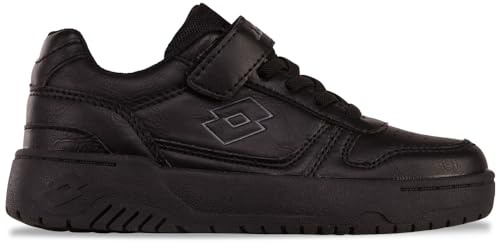 Lotto Unisex Kinder Groovn Oc Sneaker, Black Dk Grey, 33 EU