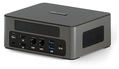 qikemall Mini PC for Windows 11 Core i7-1360P,Mini Computer 8GB DDR5 RAM,128G NVME SSD,Micro PC WI-FI 6 HDMI DP Type-C USB3.2 Dual NIC 2.5Gbe Mini Desktop PC