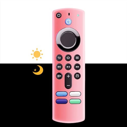 Remote Cover Compatible with 3rd Gen Voice Remote, Anti Slip Silicone Protective Case Cover with Lanyard