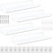 KYYGKY 4 PCS Étagères Murales Flottantes, Étagère Flottante en Acrylique Blanc Étagère Murale Invisibles 30 cm Étagères Murales de Rangement Étagères Murales Déco avec Vis pour Maison Cuisine Salon