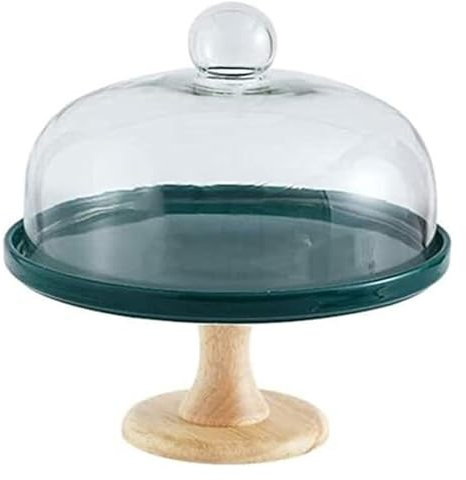 GZSLKSCD Alzata per Dolci con Coperchio a Cupola, teglia per Dolci a Cupola per Tavolo da Dessert, espositore per Dolci