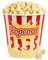 CHEFZOCO Cubo de palomitas, Recipiente para Palomitas, Balde de Palomitas, Envase de Cine para Palomitas, Diámetro superior 13.7 cm, Diámetro inferior 11.7 cm, Altura 12.8 cm, Rojo y Blanco, Plástico